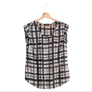 The Limited | Plaid Sleeveless Blouse